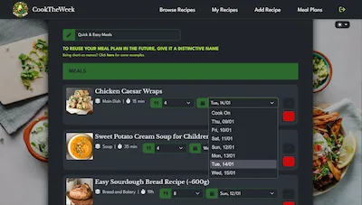 CookTheWeek Mealplan