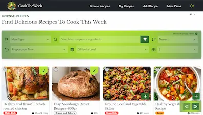 CookTheWeek Browse Recipes