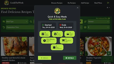 CookTheWeek Welcome Modal